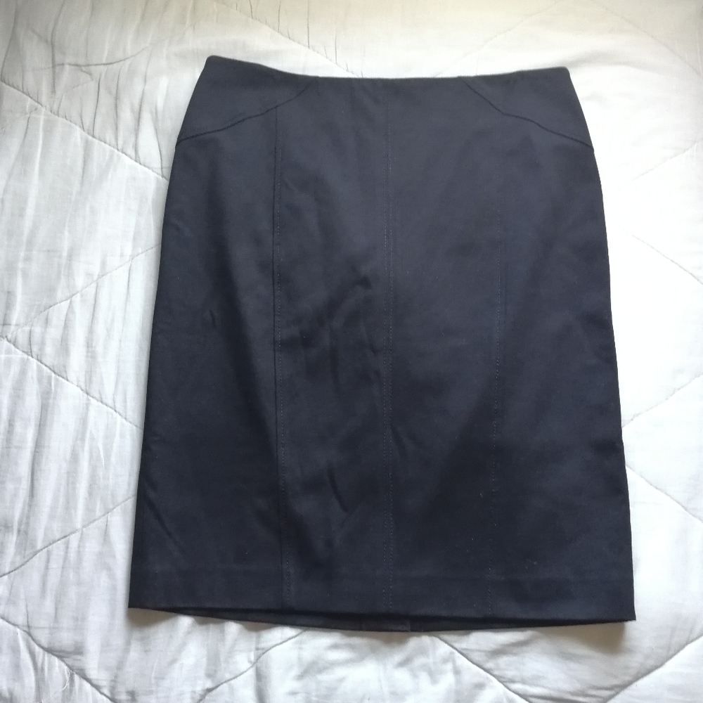 LAURA PETITES Black Pencil Skirt Work Office wear Size 10